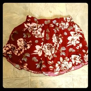 Flowy floral shorts